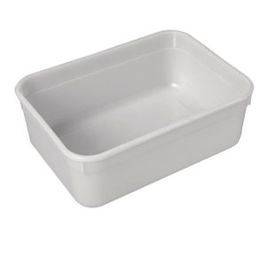 Natural PP plastic salad and ice cream containers for food processors